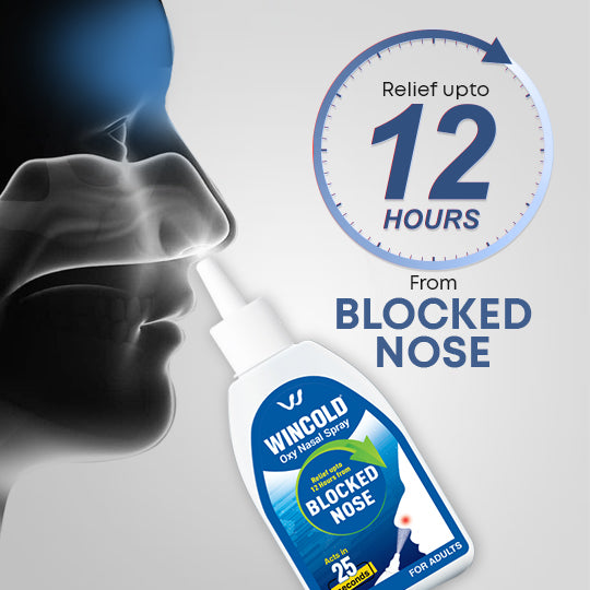 Wincold Oxy Nasal Spray (Pack of 2) | Unblocks Nasal Congestion & Blocked Nose within 25 seconds | Relief lasts upto 12 hours | Sinus Relief