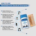 Load image into Gallery viewer, Hairshield Anti Dandruff Shampoo (110 ML) with Free Neem Comb Powerful Anti Dandruff Formula | High Quality Neem Comb for Hair Protection(Pack of  1)
