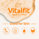 Load image into Gallery viewer, Vitamin C Serum Face Wash | Brightening Cleanser with Glycolic Acid, Hyaluronic Acid &amp; Niacinamide | With Lemon &amp; Kiwi Extracts | For Glowing &amp; Even Skin Tone | pH Balanced | 75ml