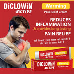 Load image into Gallery viewer, Diclowin Active Warming Pain Relief Cream | Fast-Acting Muscle &amp; Joint Pain Relief | Non- Greasy, Soothing Warmth for Sprains, Stiffness, and Aches | Compact &amp; Travel-Friendly | 30g (Pack of 2)
