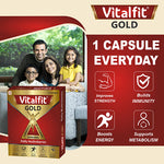 Load image into Gallery viewer, Vitalfit Gold Softgels | Multivitamins/Multiminerals Supplement |  (10 Capsules X Pack of 2 = 20 Capsules) - For Men and Women
