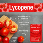 Load image into Gallery viewer, Vitalfit Red Lycopene Lutein Zinc Chromium Softgels | Anti Oxidant Supplement | Supports Cardiac, Bone, Vision &amp; Skin Health | For Men and Women(Pack of 1)
