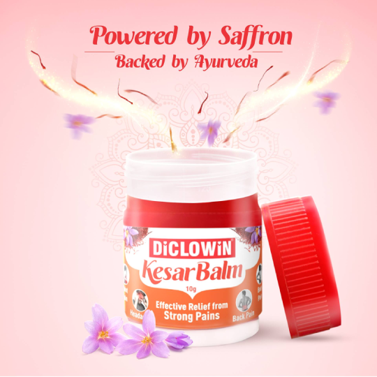 DiCLOWiN Kesar Balm &  Ortho Roll On Combo