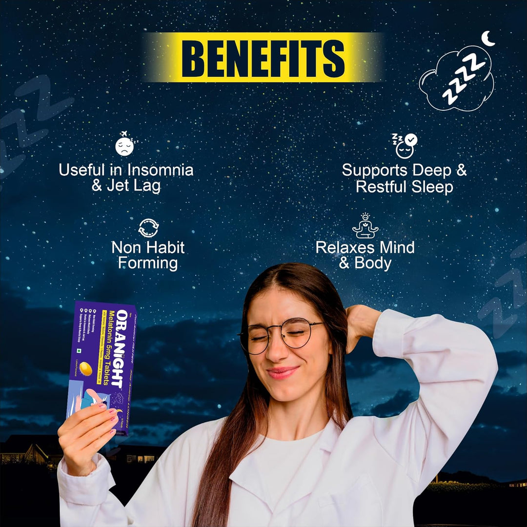 Melatonin 5mg Tablets | Natural Sleep Supplement with Valerian, L-Theanine & Vitamin B8 | Non-Habit Forming | Relieves Insomnia & Jet Lag | Pacof 3X10 Tabs