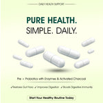 Load image into Gallery viewer, Larla Daily Digestive Capsules | Reduces Gas &amp; Bloating | Pre + Probiotics with Enzymes &amp; Activated Charcoal | Lactose Free Nutraceutical | Supports Digestion &amp; Gut Health | 30 Veg Capsules