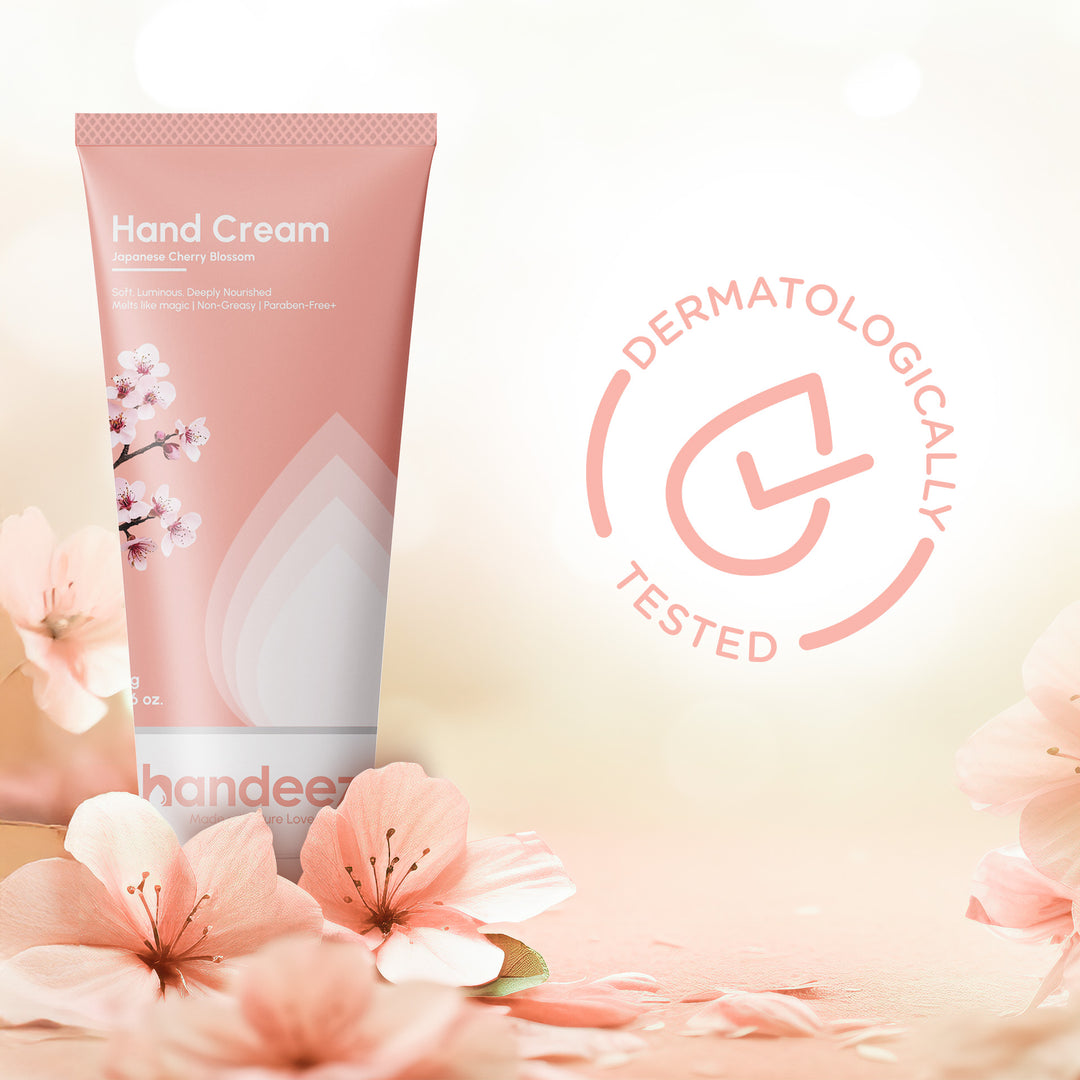 Handeez Hand Cream Japanese Cherry Blossom 50g | Deep Nourishing & Non-Greasy Hand Moisturizer | Soft, Smooth & Luminous Hands | Paraben-Free Daily Care