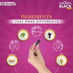 Load image into Gallery viewer, Hairshield Black Tablets for Women | 30 Days Pack | Powered with 33 Ingredients including Biotin, Ashwagandha, Millets, Grape Seed Extract | Hair Regrow &amp; Repair Formula with Keratin Cover | Free Neem Comb(Pack of 1)
