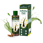 Load image into Gallery viewer, Hairshield Infinity Hair Ayurvedic Oil with 21 Herbs including Bhringraj, Henna, Amla, Neem | 8 Natural Oils | Promotes Hair Growth, Stops Hairfall, Reduces Breakage &amp; Split Ends, Removes Dandruff | 100ml(Pack of 2)
