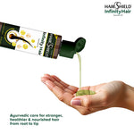Load image into Gallery viewer, Hairshield Infinity Hair Ayurvedic Oil with 21 Herbs including Bhringraj, Henna, Amla, Neem | 8 Natural Oils | Promotes Hair Growth, Stops Hairfall, Reduces Breakage &amp; Split Ends, Removes Dandruff | 100ml(Pack of 2)
