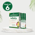 Load image into Gallery viewer, Hairshield Infinity Natural Shampoo | 30ml + FREE 3ml Hair Oil Sachet | Infused with Olive, Argan, Chamomile, Aloe Vera &amp; Macadamia Oils | pH 5.5 | Paraben-Free | Pack of 6
