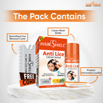 Load image into Gallery viewer, Hairshield Anti Lice Cream Wash (Pack of 6) Each Pack with New Big Lice Specialist Comb | Made with Guldaudi, Reetha &amp; Shikakai
