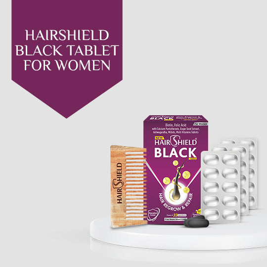 Hairshield Black Tablet for Women Stop Hair Loss & Grow Stronger Hair