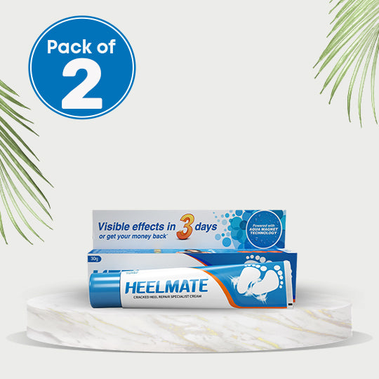 Heelmate Cracked Heel Repair (Pack Of 2)  Specialist Cream Ointment | Made with AquaMagnet Technology and 8 Powerful Ingredients | 3 Days Results Guaranteed