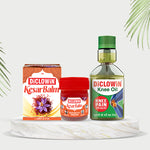 Load image into Gallery viewer, DiCLOWiN Kesar Balm &amp;  Knee Oil 150ml Combo
