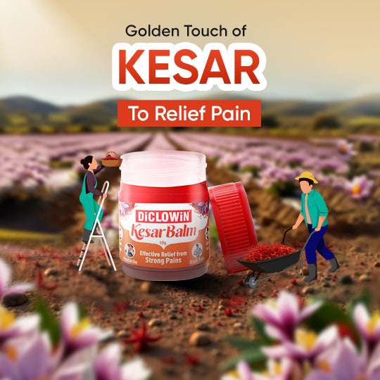 DiCLOWiN Kesar Balm &  Ortho Roll On Combo