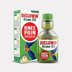 Load image into Gallery viewer, DiCLOWiN Knee Oil (60ml) | (Pack of 1) | Provides Joint, Knee, Ortho Pain &amp; Arthritis Relief with Deep Penetrating Action for Lasting Comfort &amp; Mobility | Blend of Science &amp; Ayurveda | Unique Bottle, Non-Greasy Oil, Effective, Rich Aroma
