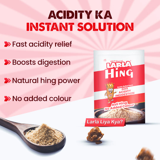 Larla Super 6 Combo Pack | Natural Digestive Powder | Quick Relief from Gas, Acidity & Indigestion | Jeera, Nimbu & Hing Each Flavour 6 x 5g Sachets | Tasty & Effective | (Pack of 3)