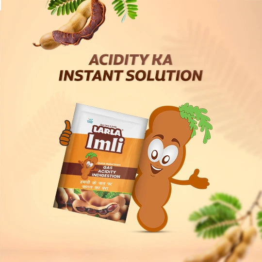 Larla Super 6 Combo Pack | Natural Digestive Powder | Quick Relief from Gas, Acidity & Indigestion | Nimbu & Imlie Flavour Each 6 x 5g Sachets | Tasty & Effective | (Pack of 2)