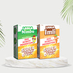Load image into Gallery viewer, Larla Super 6 Combo Pack | Natural Digestive Powder | Quick Relief from Gas, Acidity &amp; Indigestion | Nimbu &amp; Imlie Flavour Each 6 x 5g Sachets | Tasty &amp; Effective | (Pack of 2)
