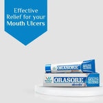 Load image into Gallery viewer, Orasore Mouth Ulcer Gel (Pack of 3) | Numbs Mouth Ulcers Pain in 2 Minutes  | Formulated with 3 active ingredients Glycerine, Spearmint &amp; Fennel | Most Effective Brand for Mouth Ulcers
