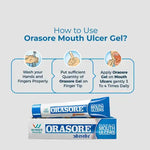 Load image into Gallery viewer, Orasore Mouth Ulcer Gel (Pack of 3) | Numbs Mouth Ulcers Pain in 2 Minutes  | Formulated with 3 active ingredients Glycerine, Spearmint &amp; Fennel | Most Effective Brand for Mouth Ulcers
