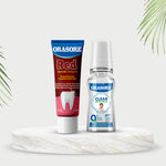 Load image into Gallery viewer, Orasore Red Toothpaste &amp; Mouthwash Duo | 100g Paste with Free Bamboo Toothbrush  | Colorless Clear 100ml Mouthwash | Anti-Sensitivity, Anti-Bacterial, Anti-Oxidant &amp; Anti-Inflammatory | Perfect Teeth Protection
