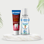 Load image into Gallery viewer, Orasore Red Toothpaste &amp; Mouthwash Duo | 100g Paste with Free Bamboo Toothbrush  | Colorless Clear 250ml Mouthwash | Anti-Sensitivity, Anti-Bacterial, Anti-Oxidant &amp; Anti-Inflammatory | Perfect Teeth Protection
