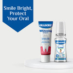 Load image into Gallery viewer, Orasore Whitening Duo | nHAp Toothpaste 100g &amp; Clear Mouthwash 100ml | Peroxide-Free | Refreshing, Reduces Sensitivity &amp; Whitens Teeth | No Color &amp; No Alcohol | Free Bamboo Toothbrush
