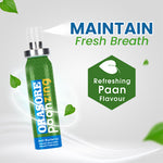 Load image into Gallery viewer, PaanZing Instant Mouth Freshener Spray by Orasore | Paan, Aloe Vera, Pudina, Peppermint, Cinnamon, Clove &amp; Elaichi | Anti Bacterial &amp; Long Lasting, Germ-free Blend
