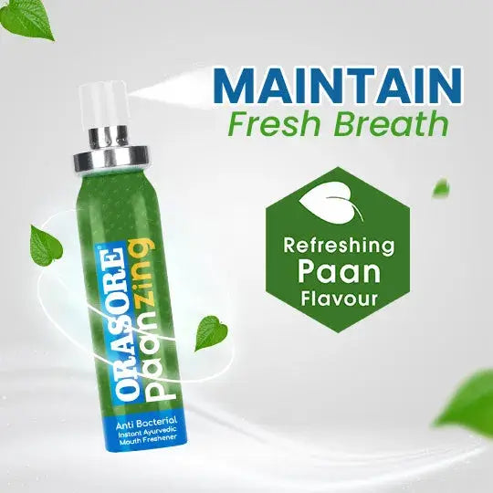 PaanZing & Shaandar Mint Mouth Freshener Combo | Orasore Breath Freshening Duo | Anti-Bacterial & Long Lasting | Zero Calories | Upto 200 Sprays | 15gm x 2