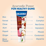 Load image into Gallery viewer, Natural Red &amp; Mint Combo by Orasore | Herbal Toothpaste 100g Paste with Free Bamboo Toothbrush &amp; Shaandar Mint Breath Freshener Spray 15g | Ultimate Teeth Protection with Natural Ingredients
