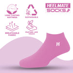 Load image into Gallery viewer, Heelmate Daily Foot Care Combo | Cracked Heel Repair Cream Pack of 1 with Ankle Length Socks (Pink) | Deep Moisture &amp; Soothing Care for Dry Heels | Feather-Touch Socks Included
