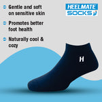 Load image into Gallery viewer, Heelmate Daily Foot Care Combo | Cracked Heel Repair Cream  with Ankle Length Socks (Blue) | Deep Moisture &amp; Soothing Care for Dry Heels | Feather-Touch Socks Included
