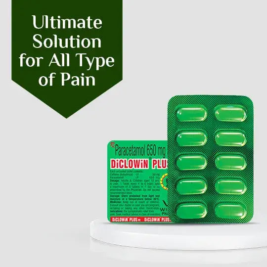 DiCLOWiN Plus PR (Pack of 10) | Effective Pain Relief Tablet