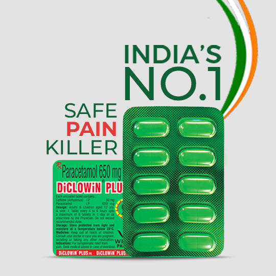 DiCLOWiN Plus PR (Pack of 10) | Effective Pain Relief Tablet