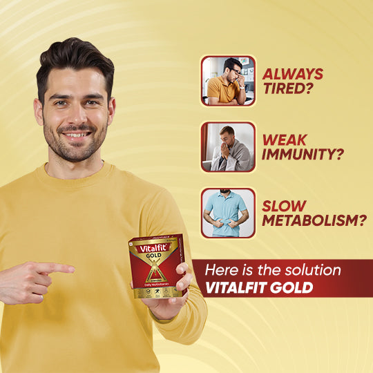 Vitalfit Gold Softgels | Multivitamins/Multiminerals Supplement |  (10 Capsules X Pack of 2 = 20 Capsules) - For Men and Women