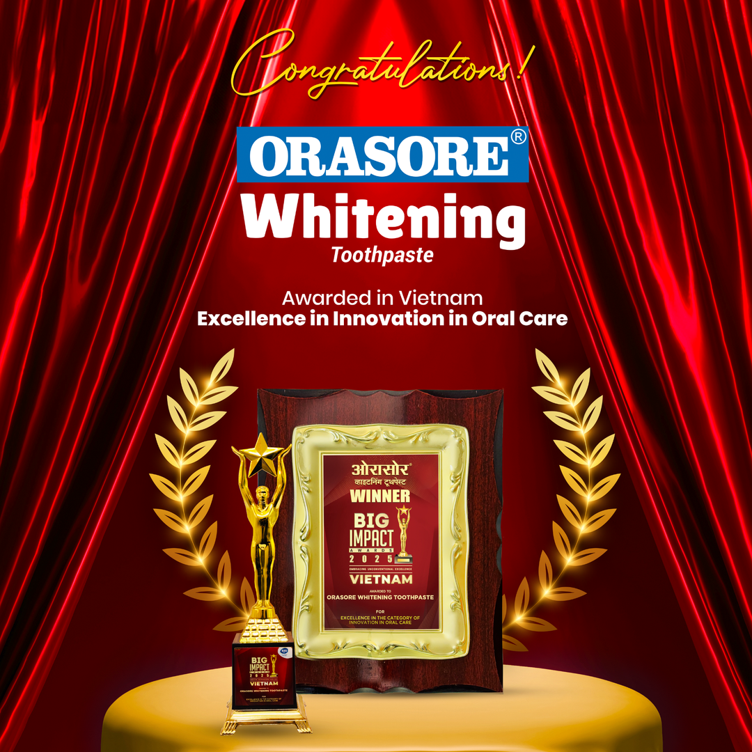 Orasore Whitening Toothpaste 120gm with nHAp | Peroxide-Free | Enamel Remineralizer | Natural Extracts to Reduce Sensitivity, Fight Cavities & Remove Gum Diseases