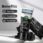 Load image into Gallery viewer, Orasore Whitening Charcoal Toothpaste 120gm | With Activated Charcoal &amp; Nano Hydroxyapatite | Fights Stains, Removes Plaque &amp; Strengthens Enamel | Sugar-Free | Free Organic Bamboo Toothbrush
