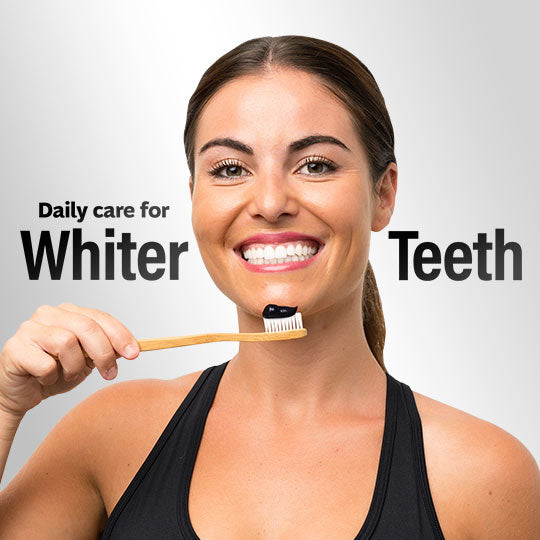 Orasore Whitening Charcoal Toothpaste 120gm | With Activated Charcoal & Nano Hydroxyapatite | Fights Stains, Removes Plaque & Strengthens Enamel | Sugar-Free | Free Organic Bamboo Toothbrush