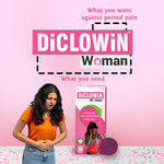 Load image into Gallery viewer, Diclowin Woman Tablets | Fast &amp; Effective Relief for Period Cramps, Headaches &amp; Body Pain | Plant-Based Hyoscine Formula | 10 Tablets(Pack of 2)
