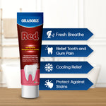 Load image into Gallery viewer, Orasore Red Toothpaste with Free Bamboo Brush | Anti-Sensitivity, Anti-bacterial, Anti-oxidant &amp; Anti-inflammatory | 14 Clinically Proven Ayurvedic Extracts for Bad Breath, Dental Stains (Pack of 2)

