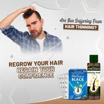 Load image into Gallery viewer, Hairshield Men Anti Hairfall Duo Pack | Infinity Hair Ayurvedic Oil 100ml &amp; Daily Biotin Vegetarian Tablet | Promotes Hair Growth, Stops Hairfall, Reduces Breakage &amp; Receding Hairline | Powered with 33 Ingredients| Free Neem Comb
