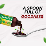 Load image into Gallery viewer, Kufma Natural (100% Natural) Cough Relief syrup  (Pack of 2)  Kufma Natural Ayurvedic Cough Syrup with Free Spoon | Made with 18 Natural Herbs including Natural Honey and Karkatashringi | Soothing Cough Relief | Safe for All Ages
