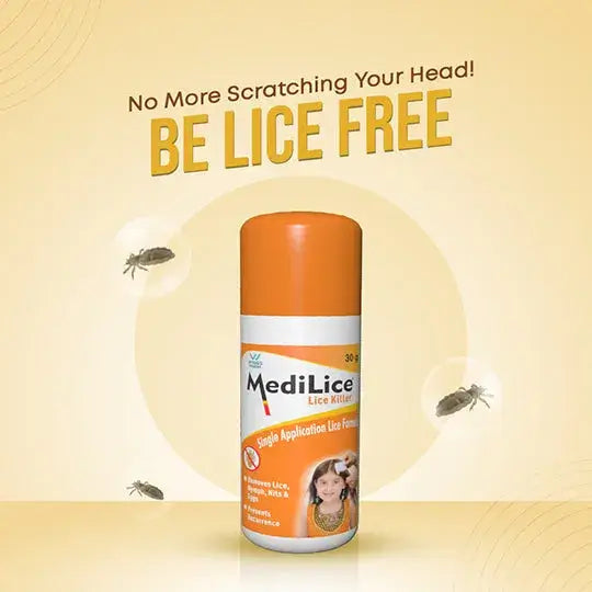 MEDILICE LICE FORMULA (Pack of 6)  Medilice Single Application Lice Formula | Clinically Proven Lice Removal Formula since 1998 | Remove Lice, Nits, Eggs, Nymphs