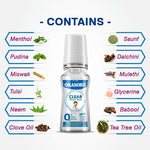 Load image into Gallery viewer, Orasore Clear Mouthwash Kills Bad Breath &amp; Stops Tooth Decay | 100% Ayurvedic with 12 Ingredients including Miswak, Clove Oil, Tulsi | No Colors | No Alcohol | Suitable for Men, Women, Children
