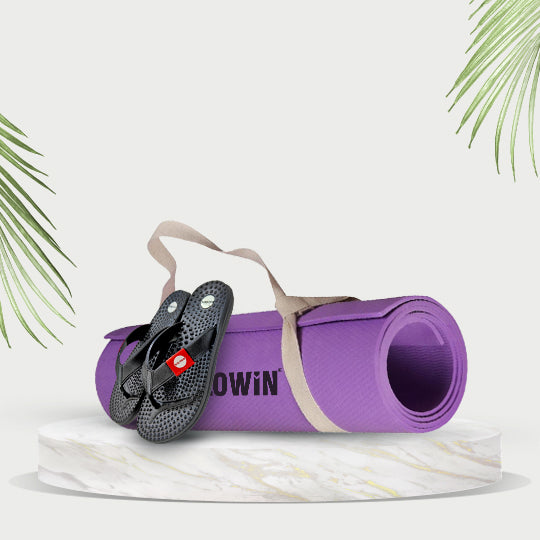 DiCLOWiN Yoga Mat  and  Ortho Slipper  combo