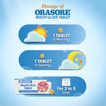 Load image into Gallery viewer, Orasore Mouth Ulcer Tablet (Pack of 4) |Contains Vitamin B2, B3, B9 and Probiotics | Provides All Round Essential Supplements to Body for Oral Ulcer Control | Free Pen Inside Every Pack
