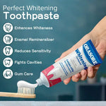 Load image into Gallery viewer, Orasore Whitening Toothpaste 100gm with nHAp &amp; Free Bamboo Brush | Peroxide-Free | Enamel Remineralizer | Natural Extracts to Reduce Sensitivity, Fight Cavities &amp; Remove Gum Diseases (Pack of 1)
